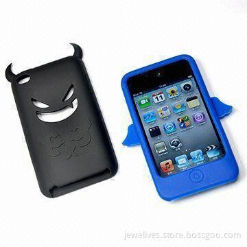 Case for iPod iTouch 4, Made of Silicone Material, Customized Logos are Welcome